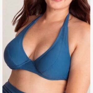 Shapermint Full Coverage Halter Neck Bikini Top